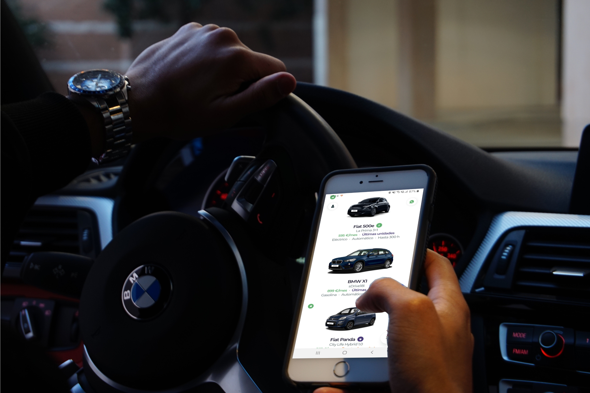 App Astara Move Coche por suscripción