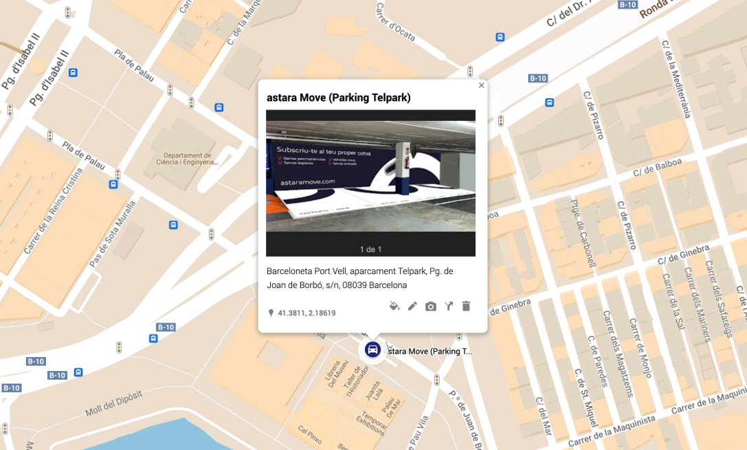 Punto de entrega astara Move en Barcelona