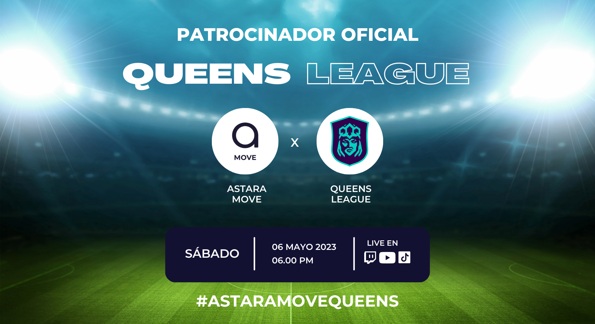 astara Move, patrocinador Queens League