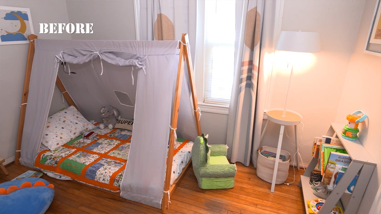 Mitchell Family Kids Bedroom 2 before Military Makeover