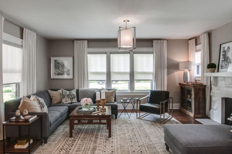 Property Brothers Nashville Home Gets Upgrade with White Roller Shades