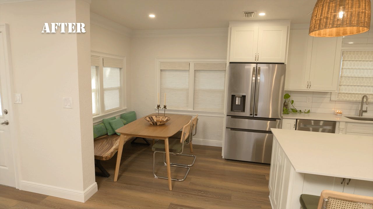 Mitchell Family living area after Military makeover