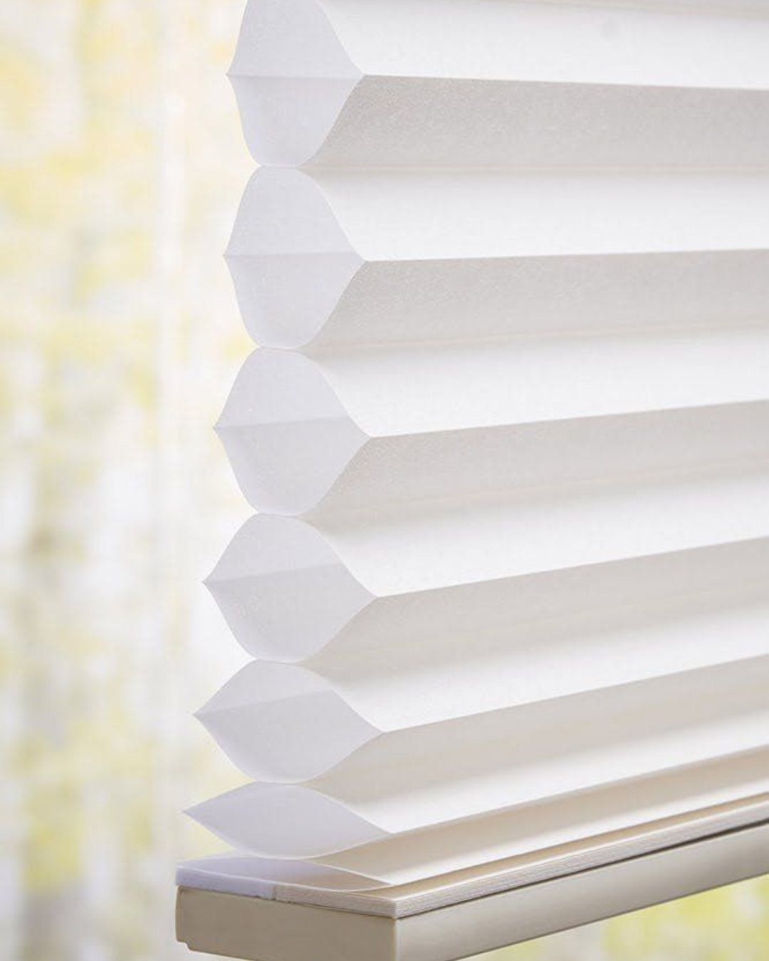 A close-up image of Blinds.com single cell shades