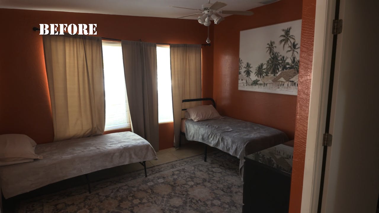 Mitchell Family Kids Bedroom 1 before Military Makeover