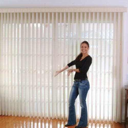 Vertical window sheer shading