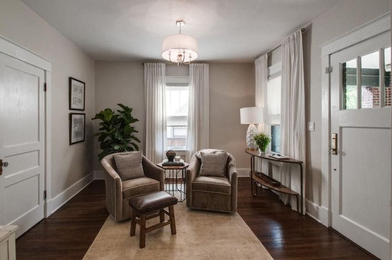 Property Brothers Nashville Home Gets Upgrade with White Roller Shades