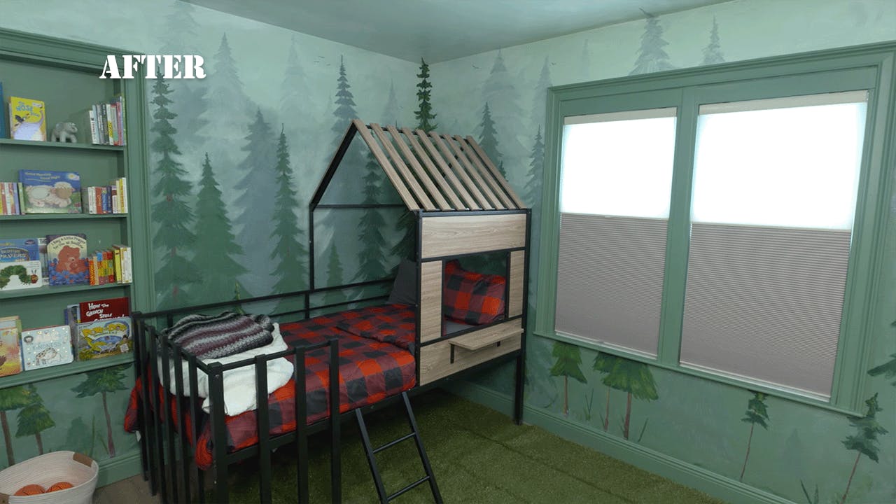 Mitchell Family Kids Bedroom 2 after Military Makeover