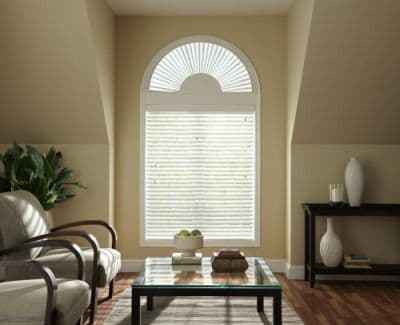 arch window blinds that open and close