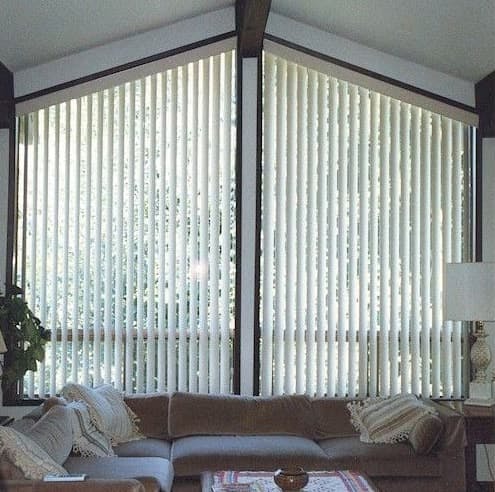 angle top vertical blinds