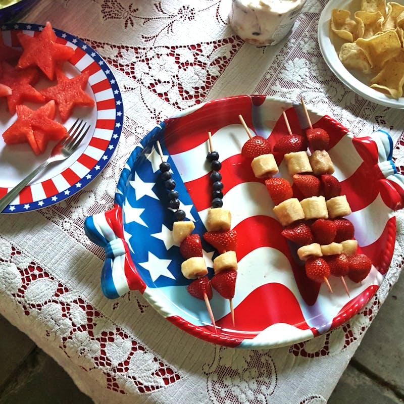 fourth of july fruit kabobs