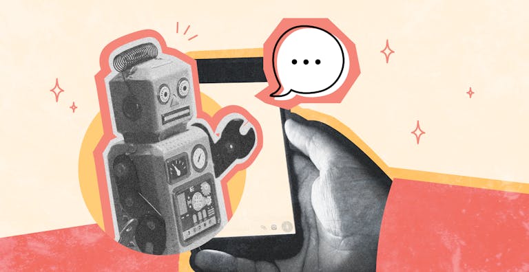 Un robot dans un téléphone