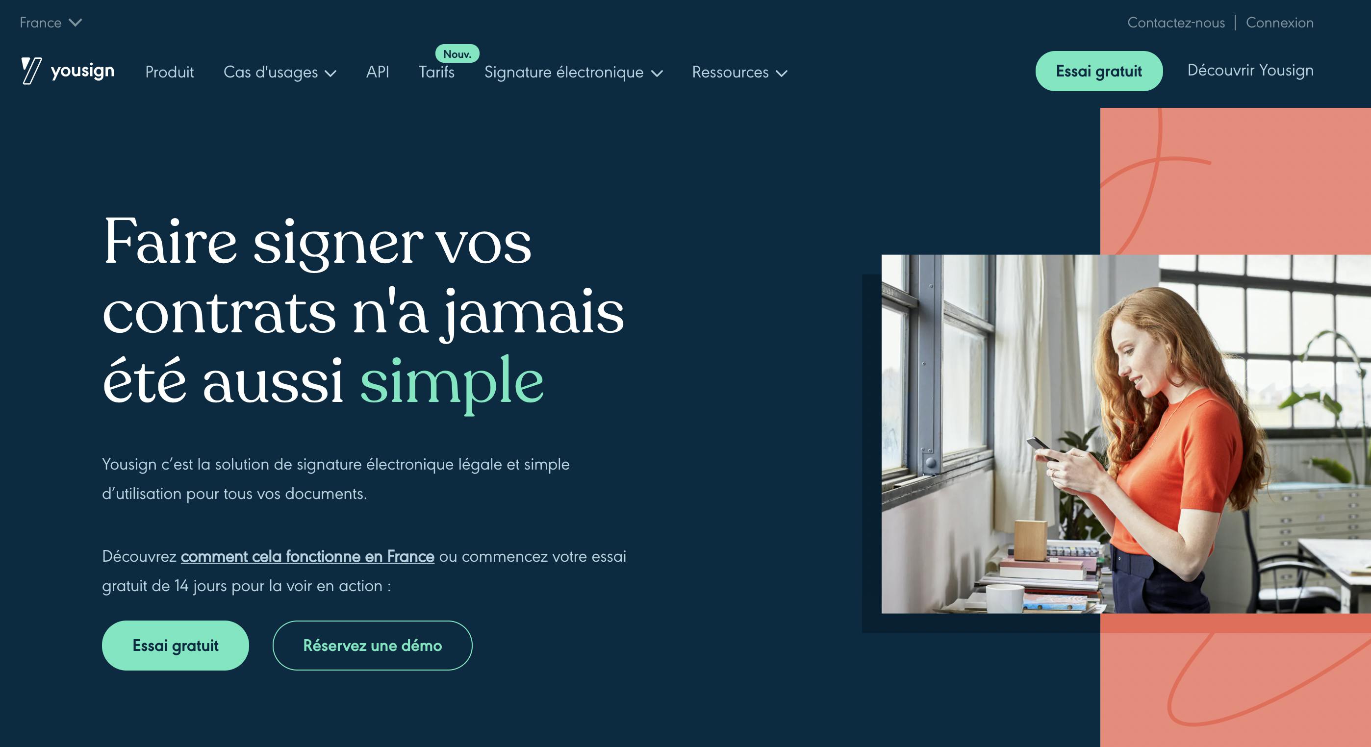 Yousign signature électronique homepage