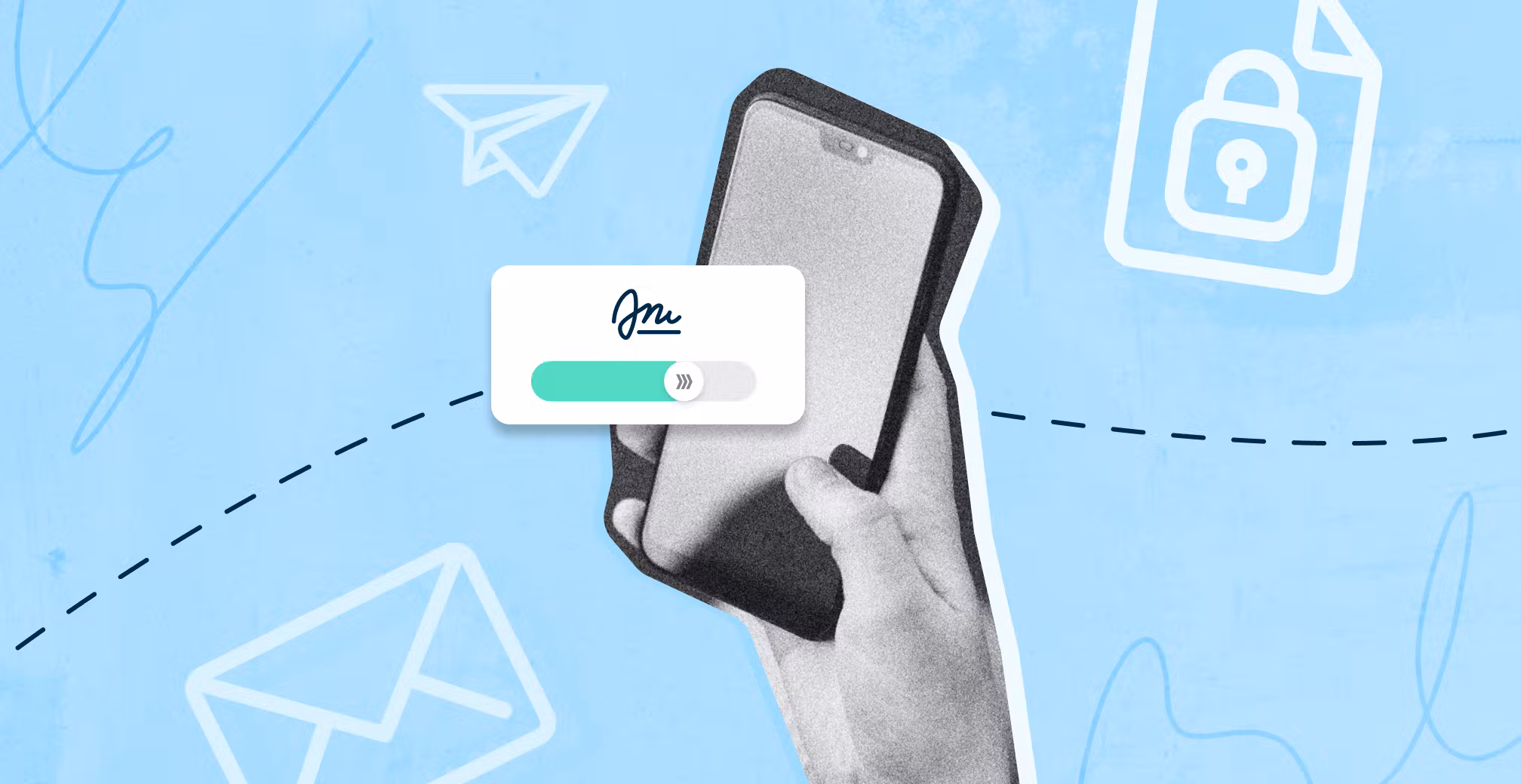 Eine elektronische Signatur.