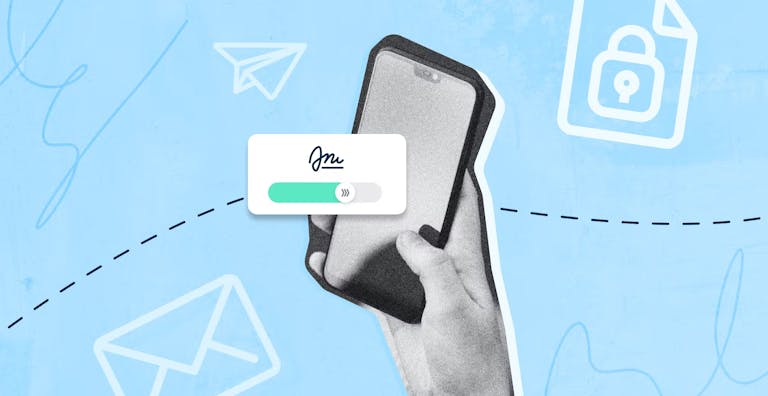 Eine elektronische Signatur.