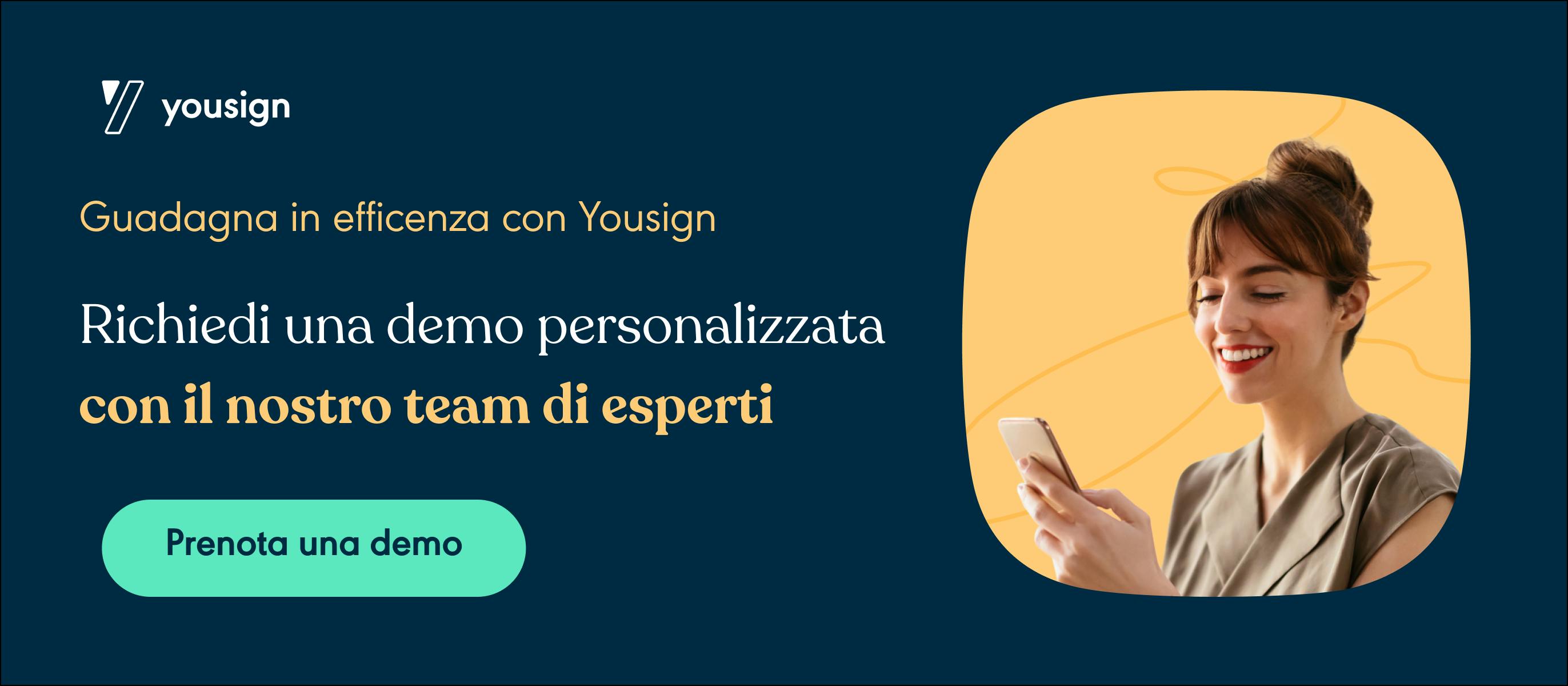 Prenota una demo Yousign