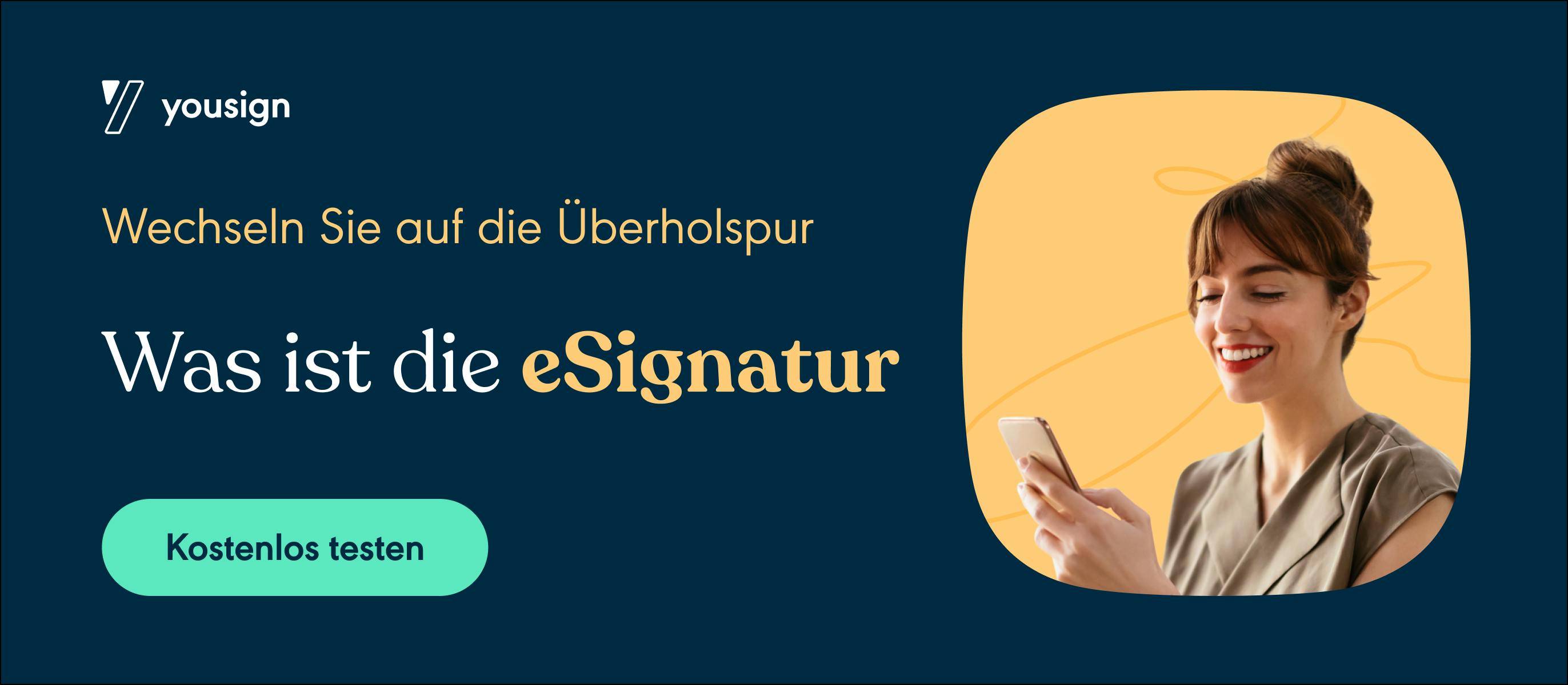 Testen Sie jetzt die e-Signatur kostenlos mit Yousign