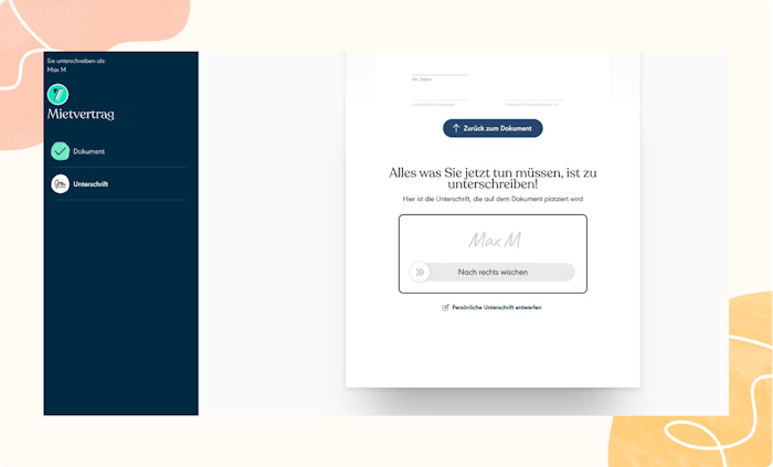 Datei unterschreiben