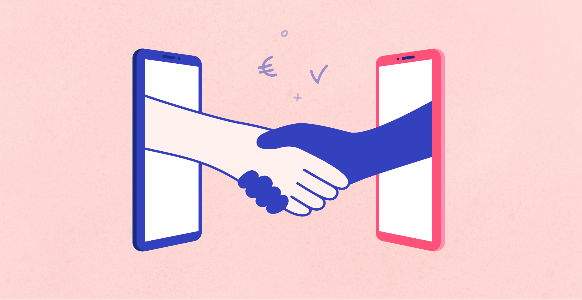 Illustration se serrer la main