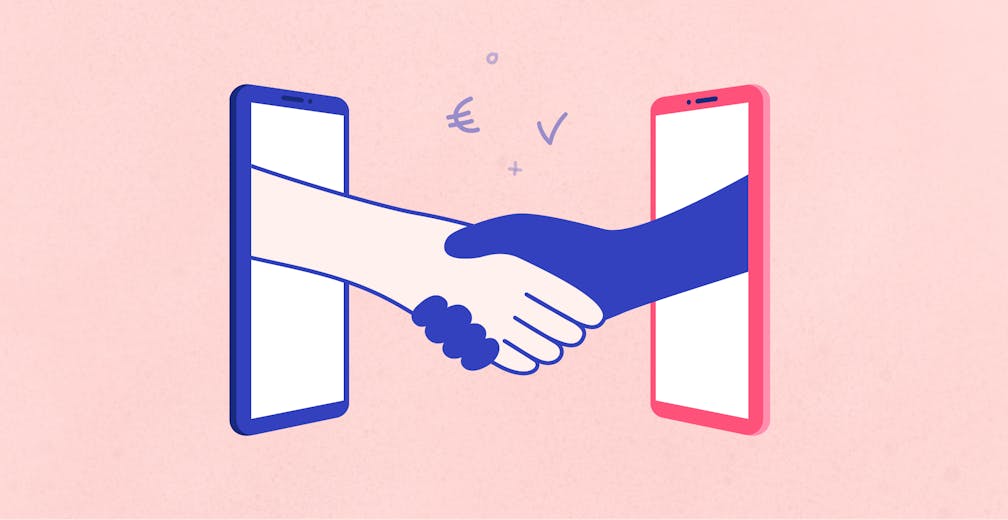 Illustration se serrer la main