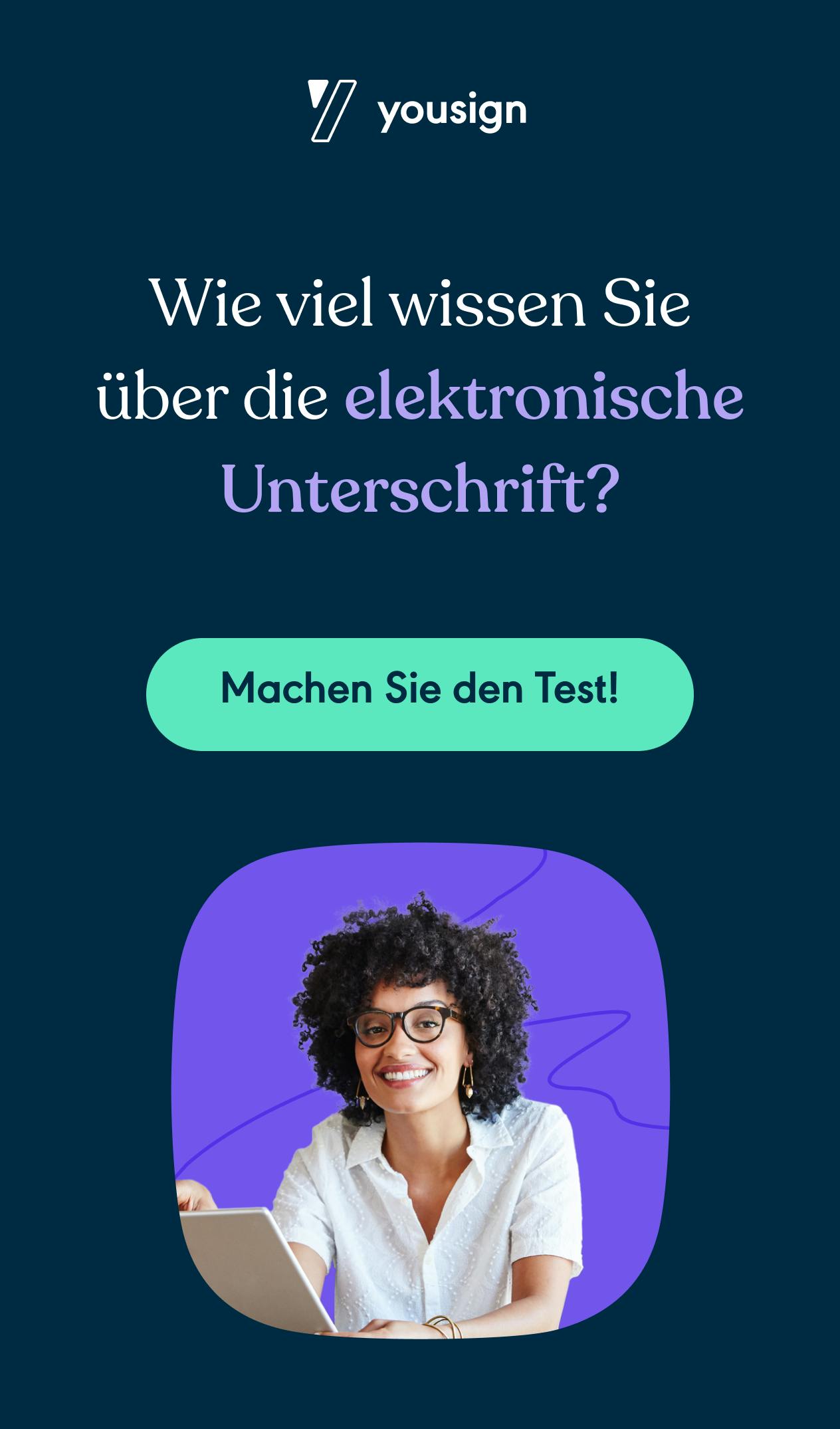 Quiz elektronische Unterschrift