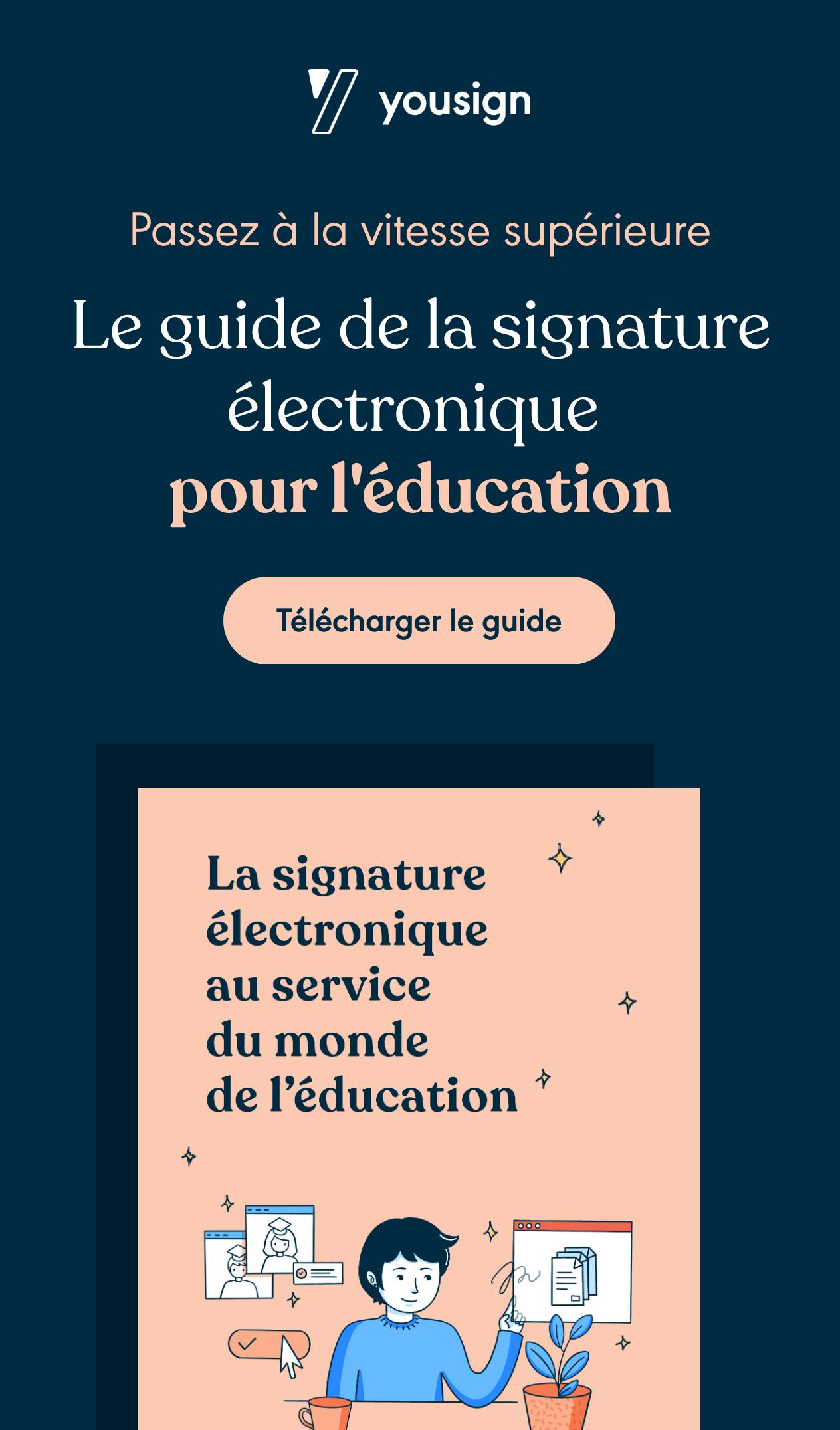 guide signature électronique éducation