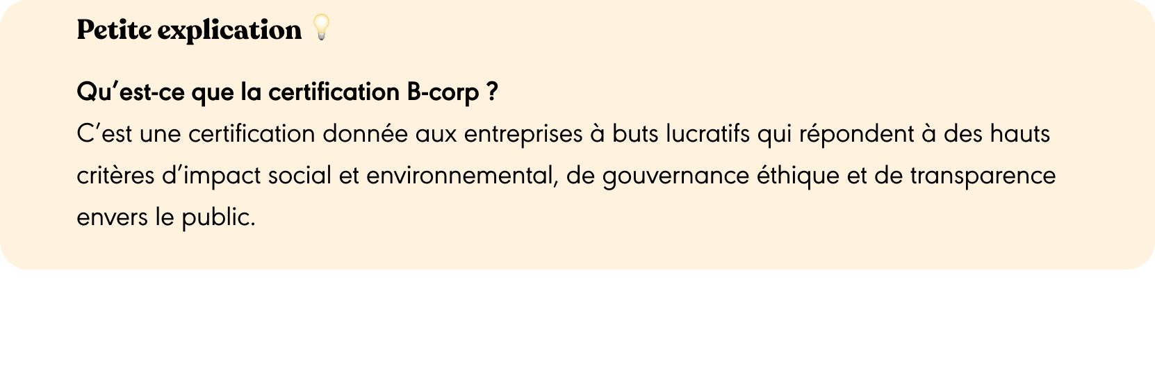 Qu'est ce que la certification B-corp
