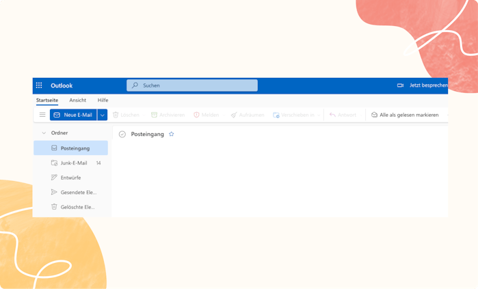 “Neue E-Mail” auswählen