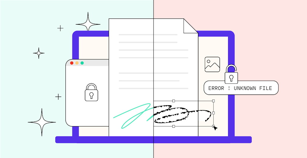 Illustration signature électronique vs signature scannée