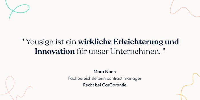 Sparen Sie Zeit mit der Handy-Unterschrift– genau wie unser Kunde CarGarantie