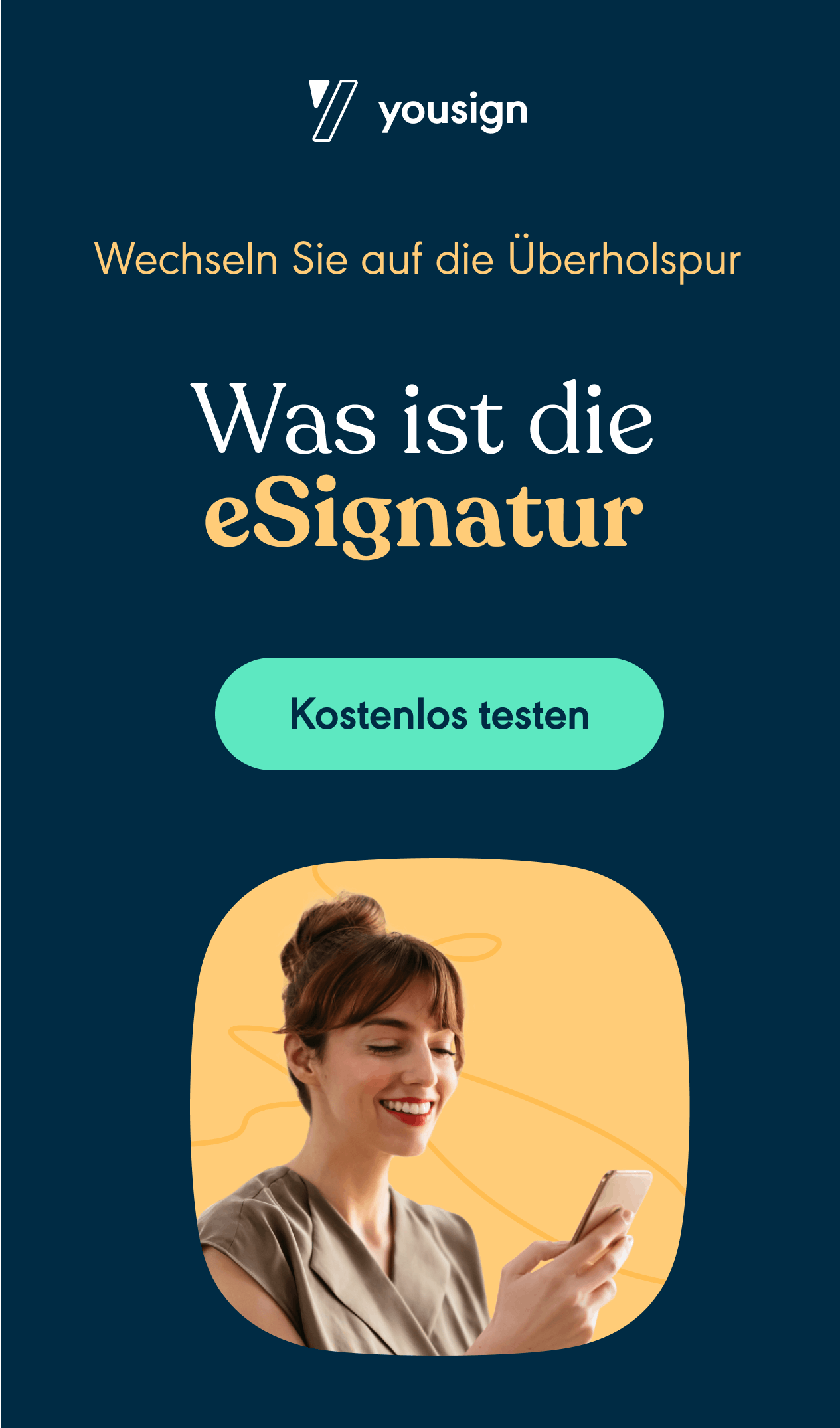 Testen Sie die e-Signatur jetzt kostenlos mit Yousign