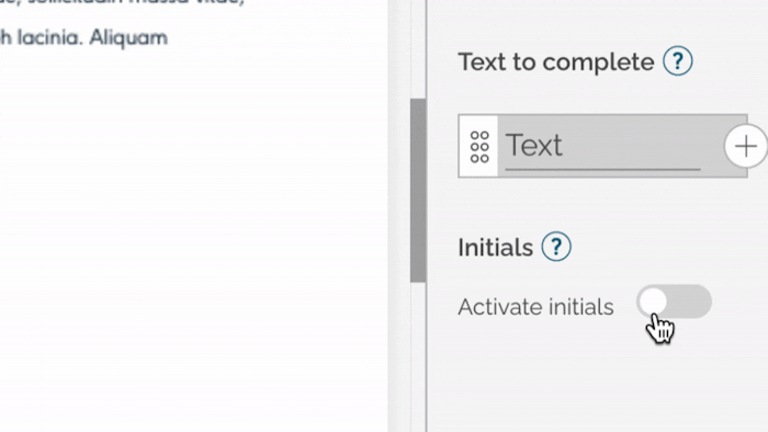 initial in Yousign app