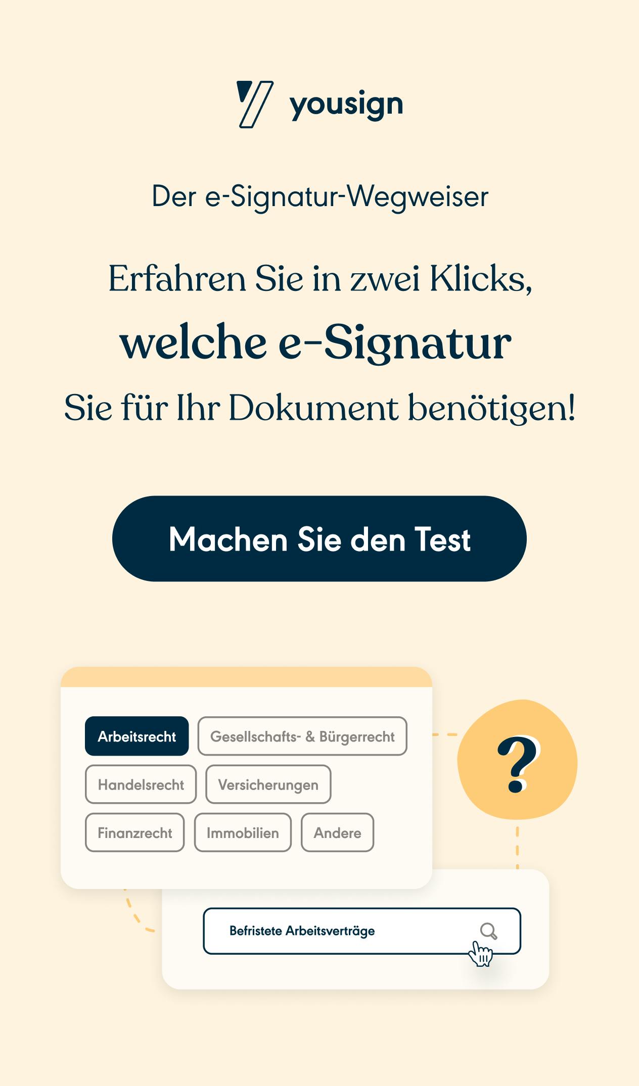 e-Signatur Wegweiser