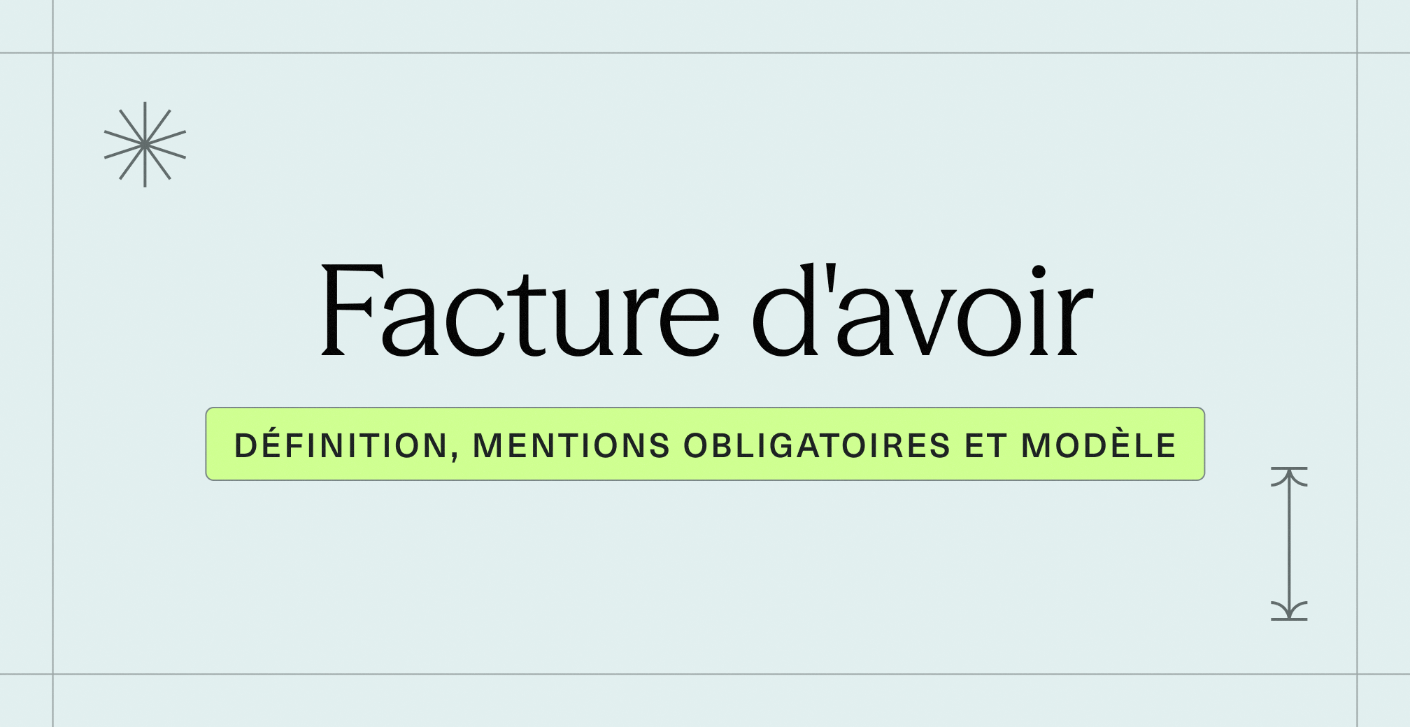 Facture d'avoir