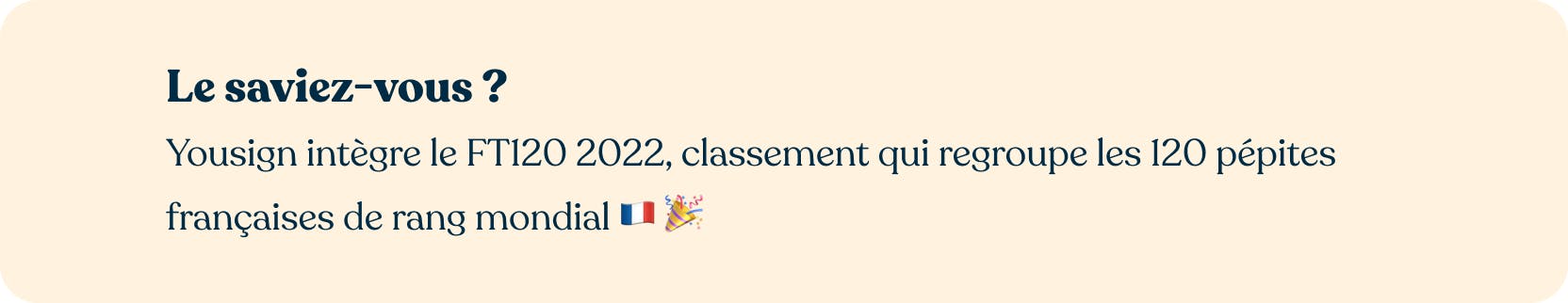 Encadré Le saviez-vous