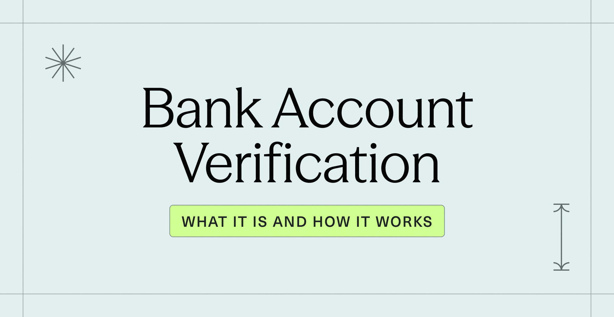 Bank Account Verification