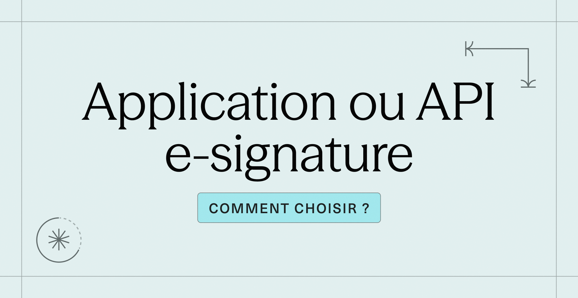 Application ou API e-signature
