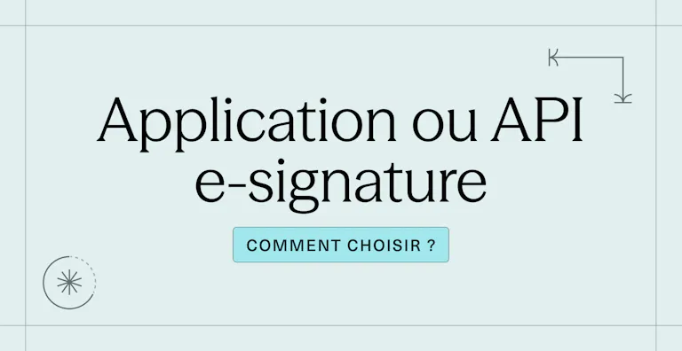 Application ou API e-signature