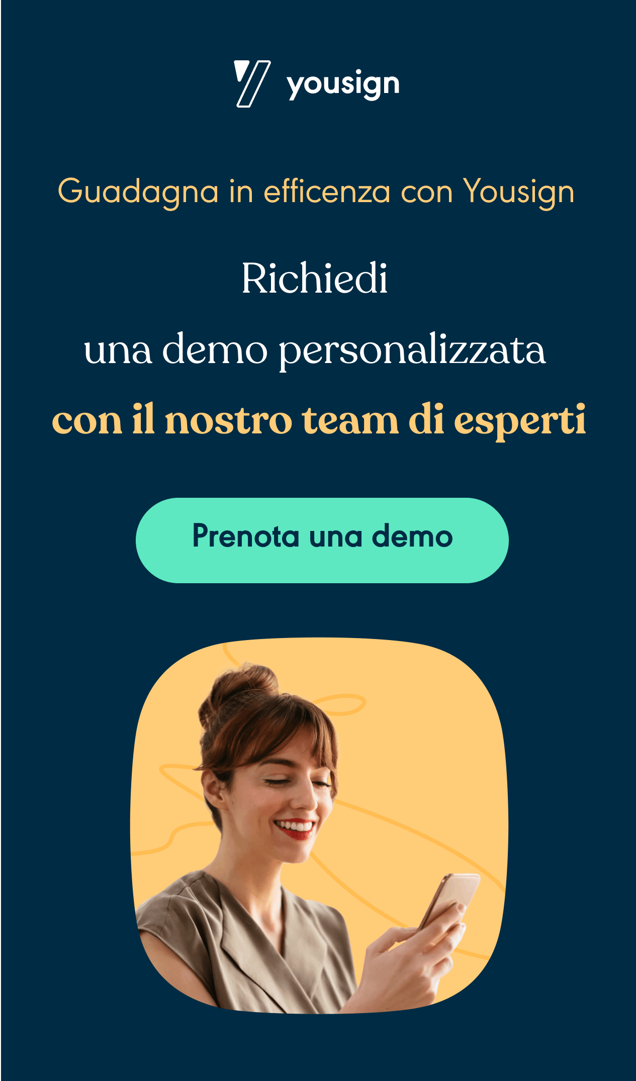 Prenota una demo Yousign