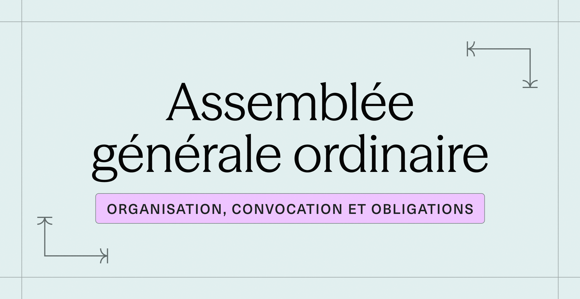 Assemblée générale ordinaire (AGO) _ organisation, convocation et obligations 2026