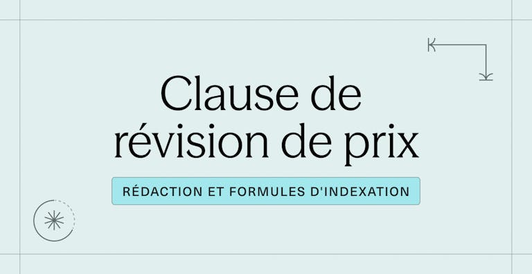 Clause de révision de prix _ rédaction et formules d'indexation 2026