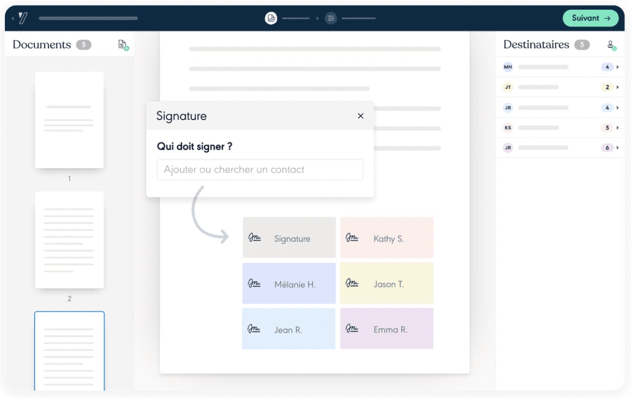 Screenshot app Yousign