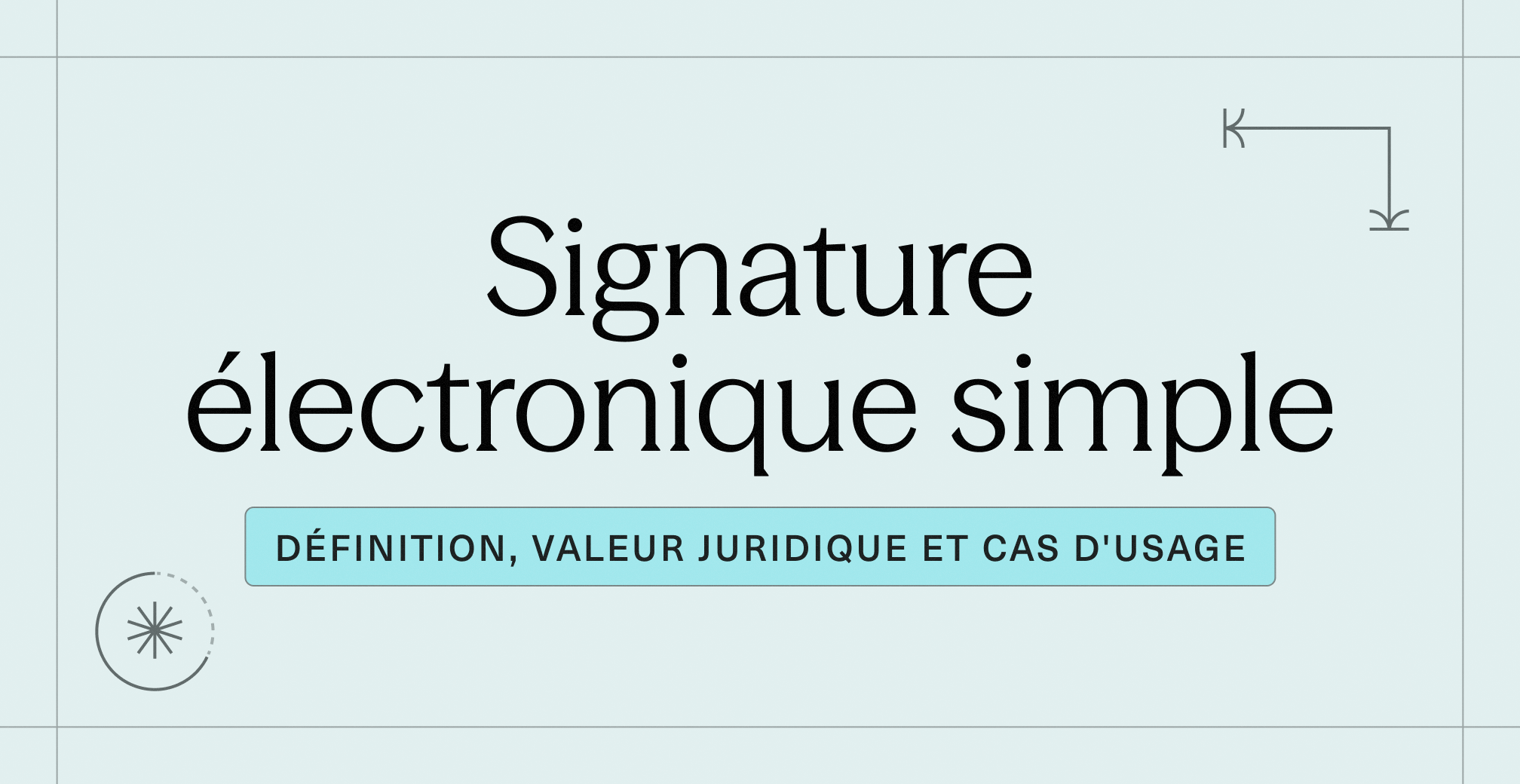 Signature électronique simple