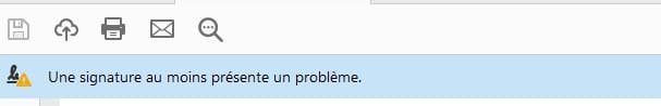 Erreur signature "Une signature au moins présente un problème"