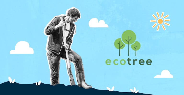 Illustration d'Antoine Louiset qui plante un arbre