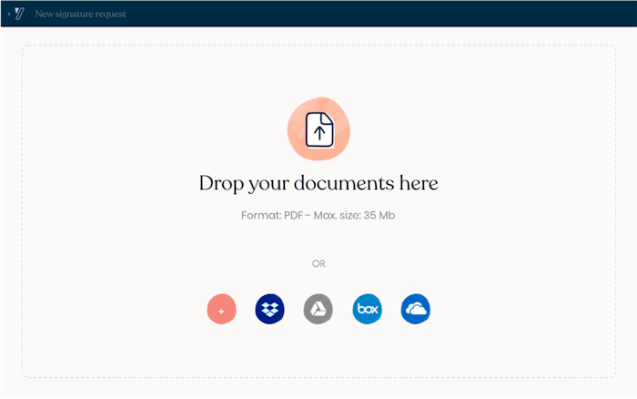 Drop your documents here