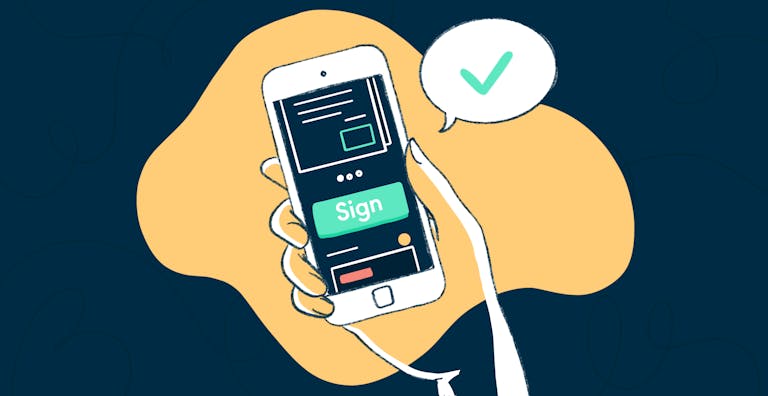 Signature de documents depuis un smartphone