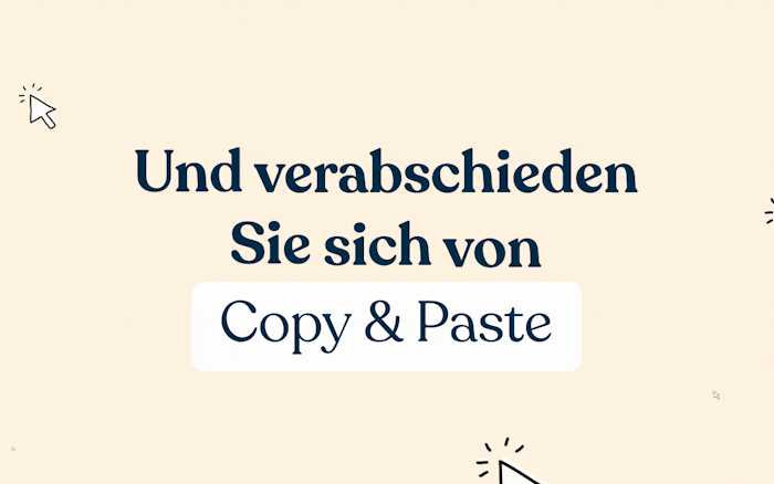 GIF: Verabschieden Sie sich von Copy&Paste