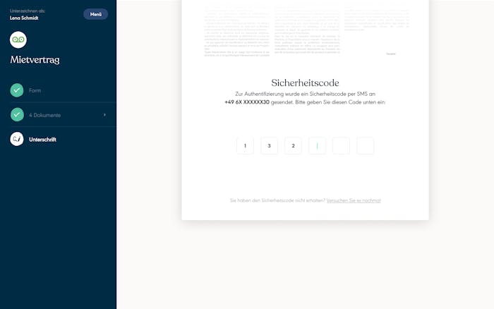 Abonnement Yousign-Interface