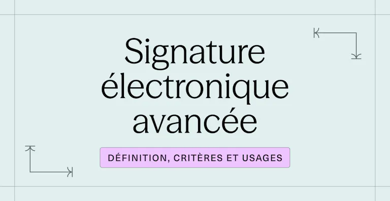 Signature électronique avancée