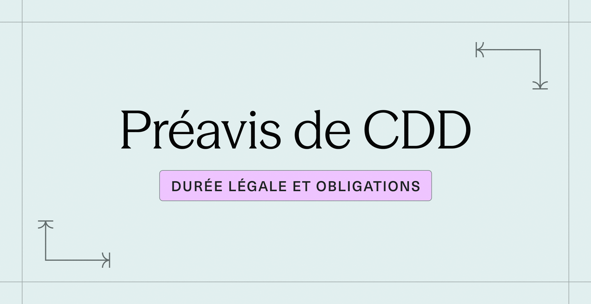Préavis de CDD